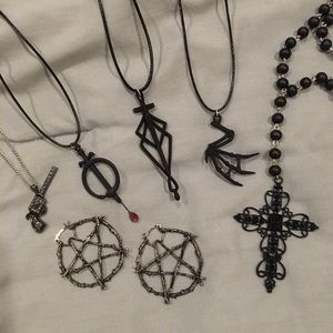 Gothic jewelry bundle!!